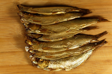 Smoked European sprats