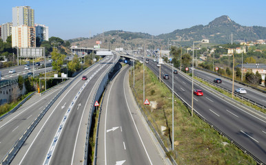 paisaje de autopista y carreteras 
