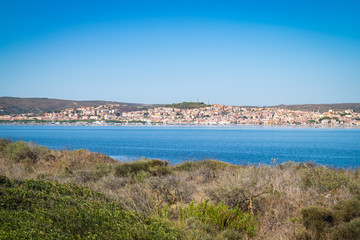 Fototapeta na wymiar View of Sant'Antioco, Sardinia, Italy.