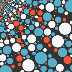 Colorful circles background. Vector