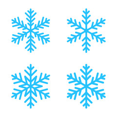 Set of snowflakes