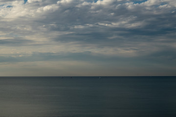 Calm Autumn Sea and Sky