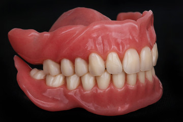 chewing teeth on the prosthesis