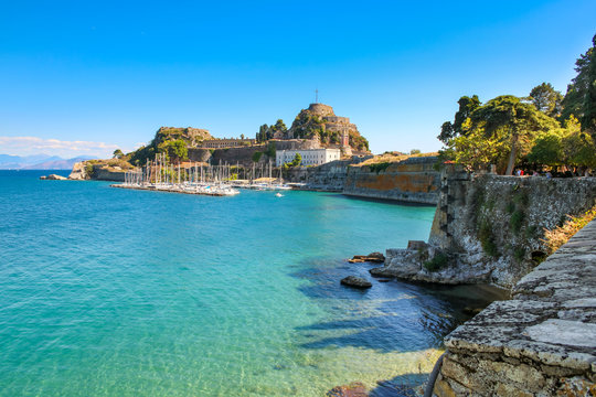 Korfu Blick auf alte Festung Kerkyra