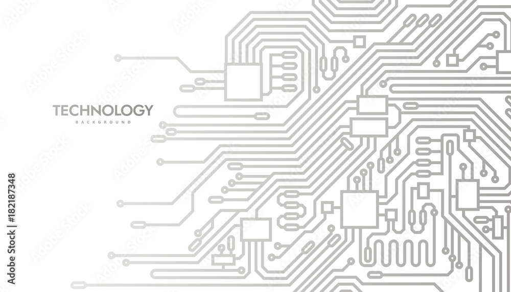 Wall mural Circuit board abstract background