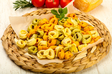Raw tortellini