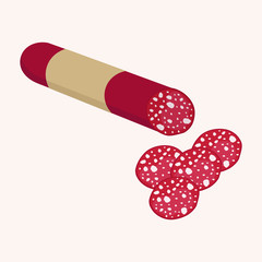 Sausage vector illustration