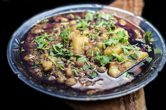 Popular keema masala dish in  a glass plate.