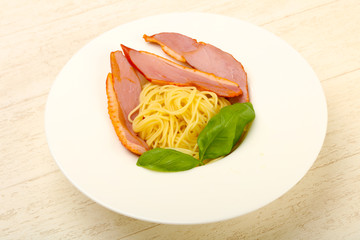 Pasta with duck