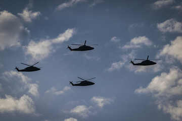 Escuadrilla de helicópteros