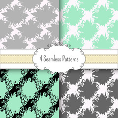 set of vector seamless patterns