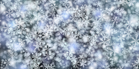 Snowflakes, New Year background
