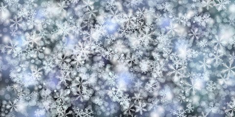 Snowflakes, New Year background
