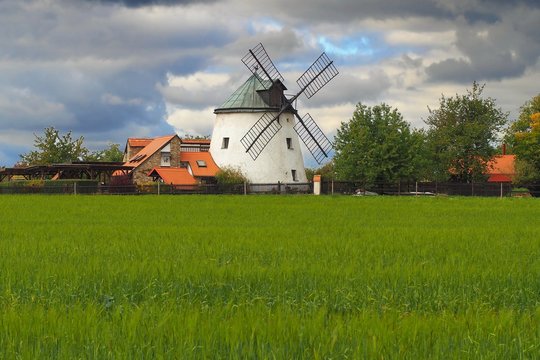 Historic Windmill Of The Dutch Type, Czech Republic