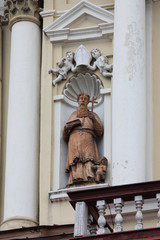 Fototapeta premium Detail of the Church of St. Peter and St. Paul, Vilnius, Lithuania