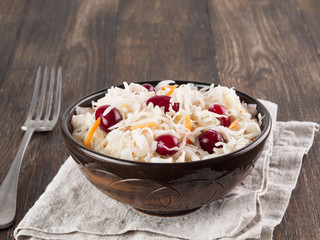 Sauerkraut with cranberry and carrot