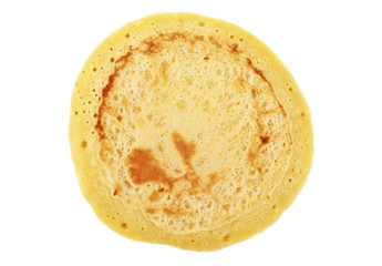 Pancake isolated on a white background