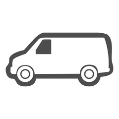 Isolated van icon