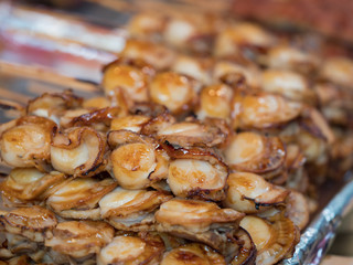 ホタテの串焼き