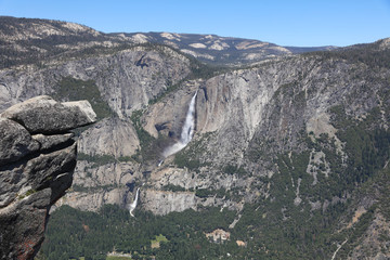 Upper Yosemite Falls in Yosemite National Park. California. USA