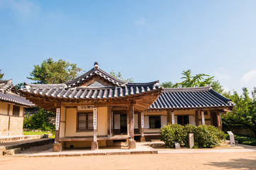 Fototapeta na wymiar yesan-gun, Chungcheongnam-do, South Korea - August 31, 2017 : This is the birthplace of Kim Jeong-hui, a famous scholar of the Joseon Dynasty.