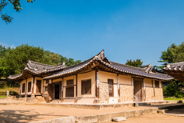 yesan-gun, Chungcheongnam-do, South Korea - August 31, 2017 : This is the birthplace of Kim Jeong-hui, a famous scholar of the Joseon Dynasty.