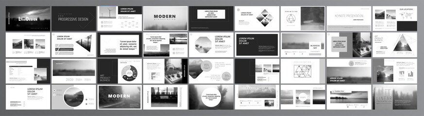 Original Presentation templates. Easy Use in creative flyer and leaflet, corporate report, marketing, advertising, presenting, banner.simple modern style. Slideshow, slide for brochure, booklet. - obrazy, fototapety, plakaty