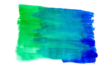 blau grün Wasserfarben muster pinselstrich