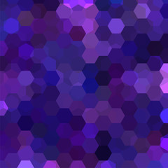 Fototapeta na wymiar Background made of purple hexagons. Square composition with geometric shapes. Eps 10