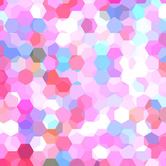 Abstract background consisting of pink, white hexagons. Geometric design for business presentations or web template banner flyer. Vector illustration