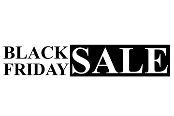 Rubber Stamp Effect : Black Friday Sale, Isolated on White 