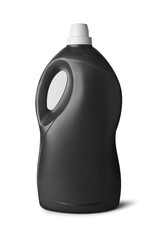 Black plastic bottle