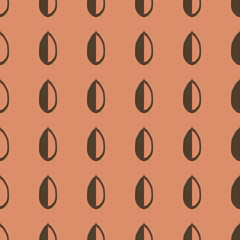 Leaves vector illustration on a seamless pattern background