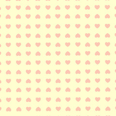 Vector seamless retro pattern, hearts. Can be used for wallpapers, fills, gift wrapping, camphlet packing, drawing, web page background, surface texture. Eps 10.