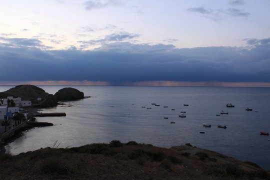 Sunrise on the beach in southern Spain