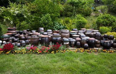 Fototapeta premium 아름다운 장독대