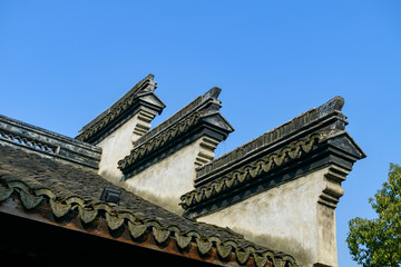 Fototapeta na wymiar old Chinese style eave