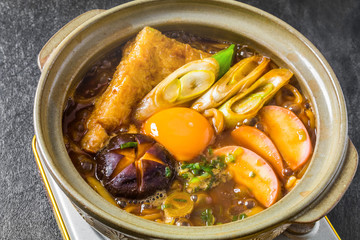 Miso stew noodles Japanese food