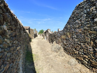 Pueblo abandonado de Granadilla en Caceres ( Extremadura, España)