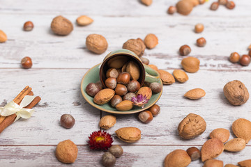 cup with nuts