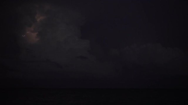 Storm clouds Lightning Strike