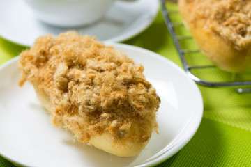 Chicken floss bun or bread