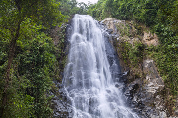 Fototapeta na wymiar Khao Nan National Park,Sunanta Waterfall Nakhon Si Thammarat Thailadd.