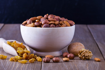 Plakat Nuts and dried fruits mix