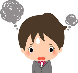 心配事で頭がいっぱいの女子高校生