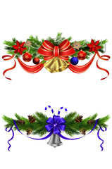 Christmas decoration with bow