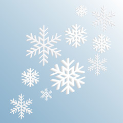 Fototapeta na wymiar Snowflake pattern seamless. Festive Christmas and New Year background. Snow winter pattern. Vector illustration