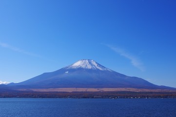 Fototapeta premium 冬支度の富士山