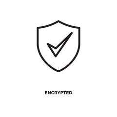 Encrypted vector icon