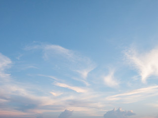 Fototapeta na wymiar the beautiful blue sky with cloudy background
